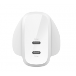 Belkin WCB010myWH BoostCharge PPS 60W 雙 USB-C 家用式充電器